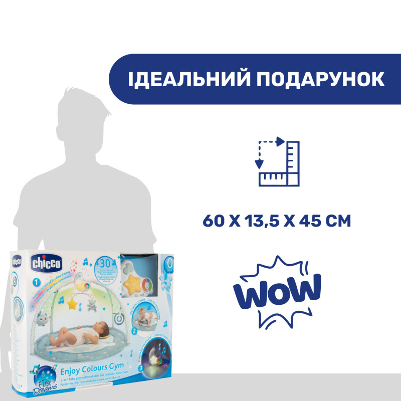 Розвиваючий килимок Chicco "Enjoy Colours" Синій