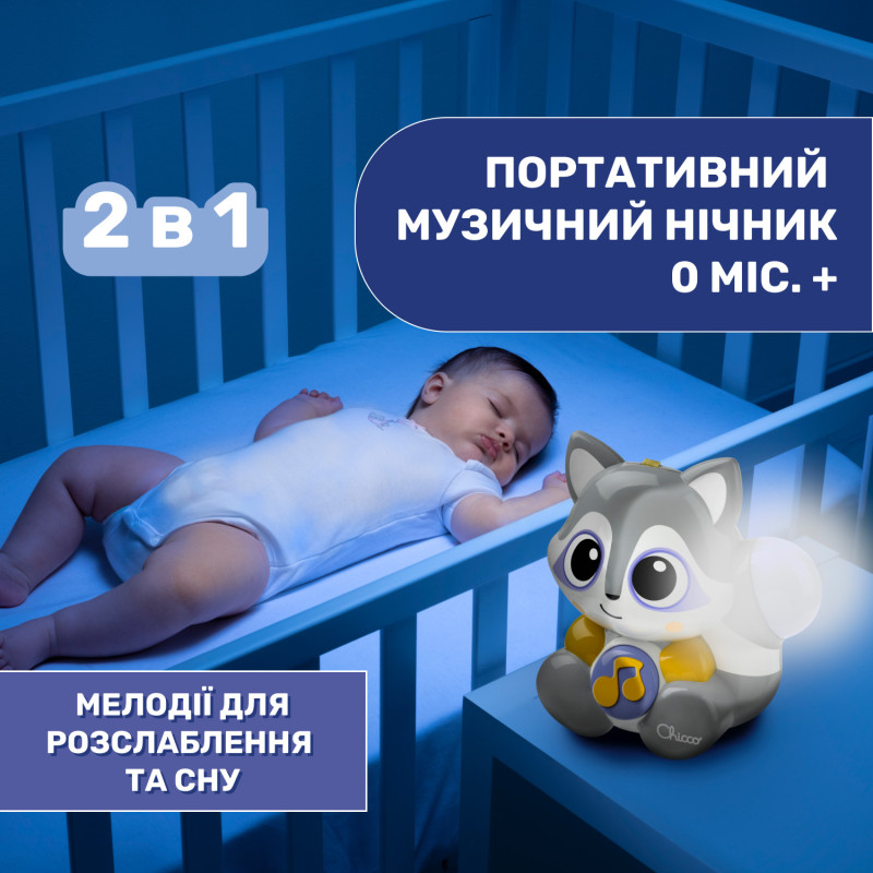 Іграшка музична Chicco "Єнот"