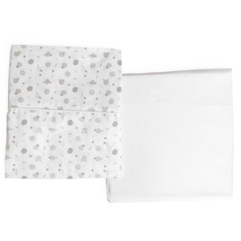 Комплект постільної білизни Chicco Next2Me Cotton, 50х83 см White