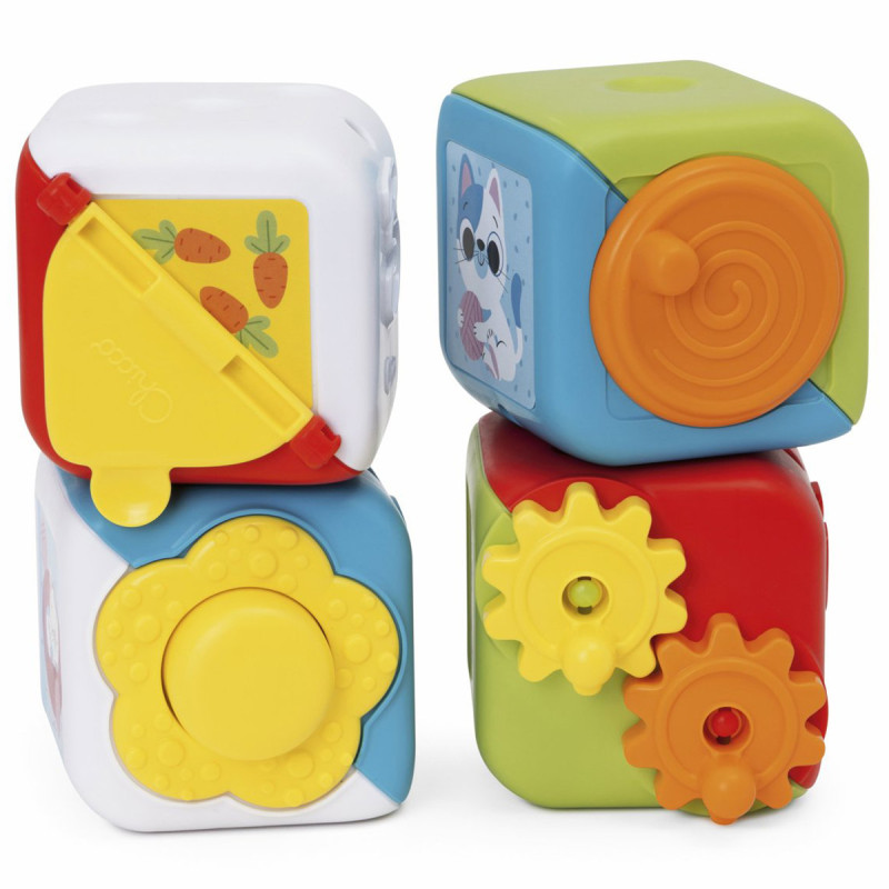 Розвиваюча іграшка 2 в 1 Chicco "Мультисенсорні кубики Монтессорі"