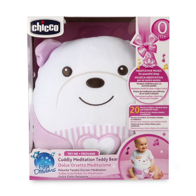 М'яка музична іграшка Chicco "Заспокійливе ведмежа" Рожевий