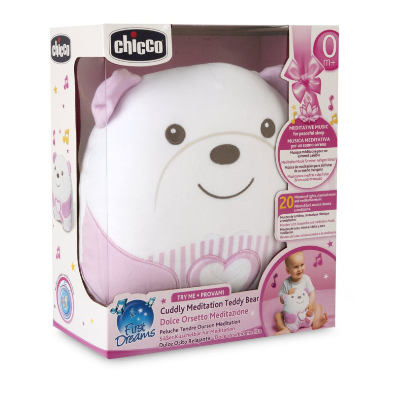 М'яка музична іграшка Chicco "Заспокійливе ведмежа" Рожевий