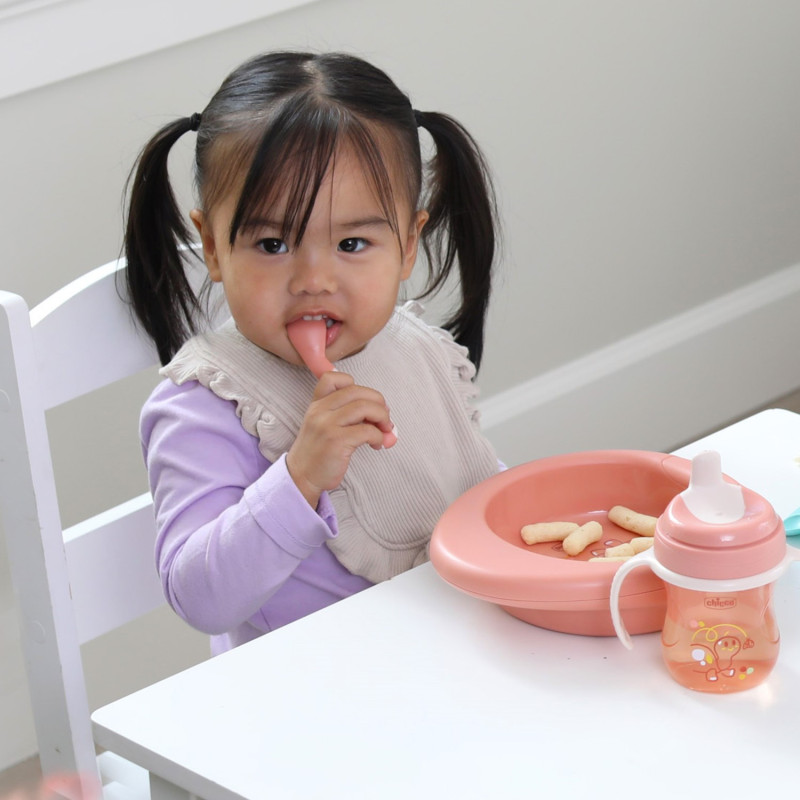 Термоcтійка тарілка Chicco Warmy Plate, 6м+ Коричневий