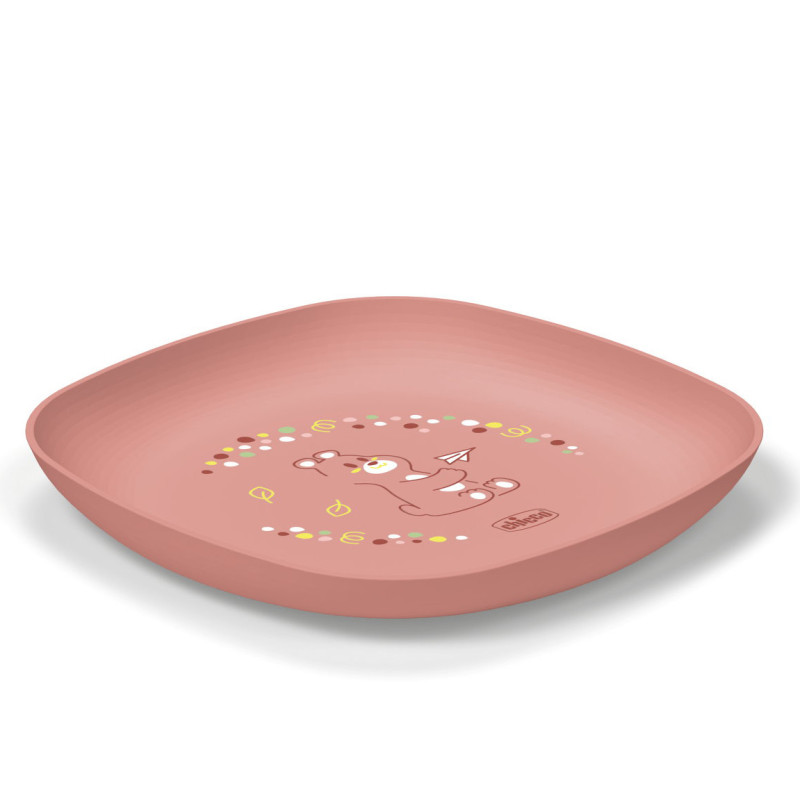 Набір тарілок Chicco Dish Set, 12м+, 2 шт. Рожевий