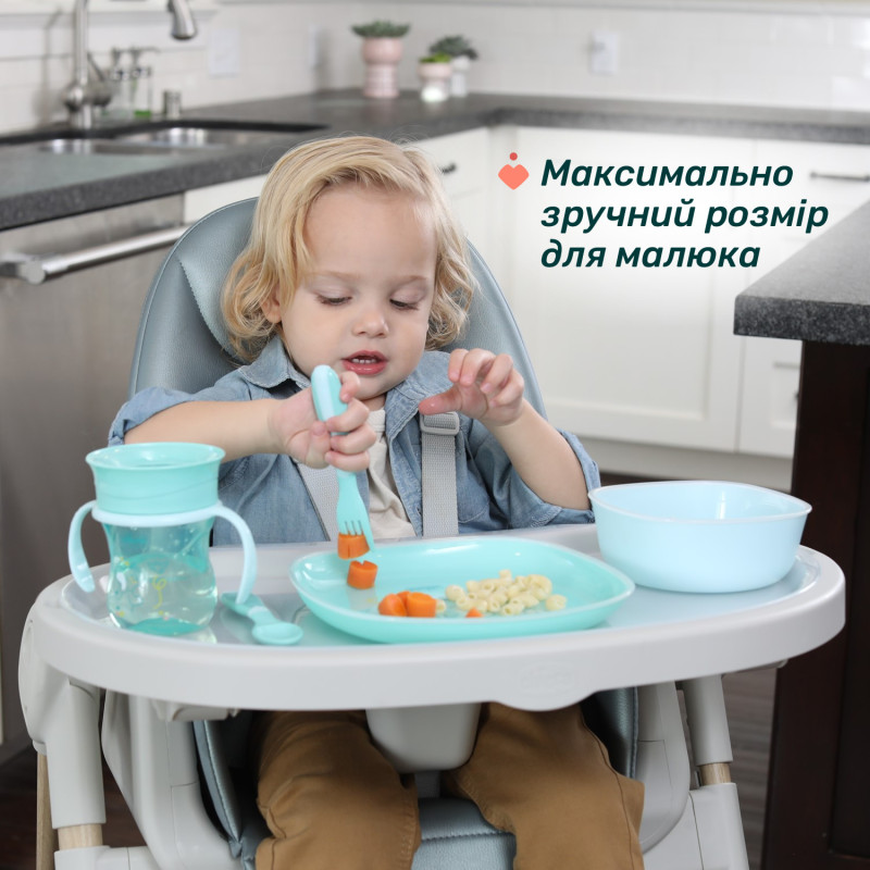 Набір тарілок Chicco Dish Set, 12м+, 2 шт. Зелений
