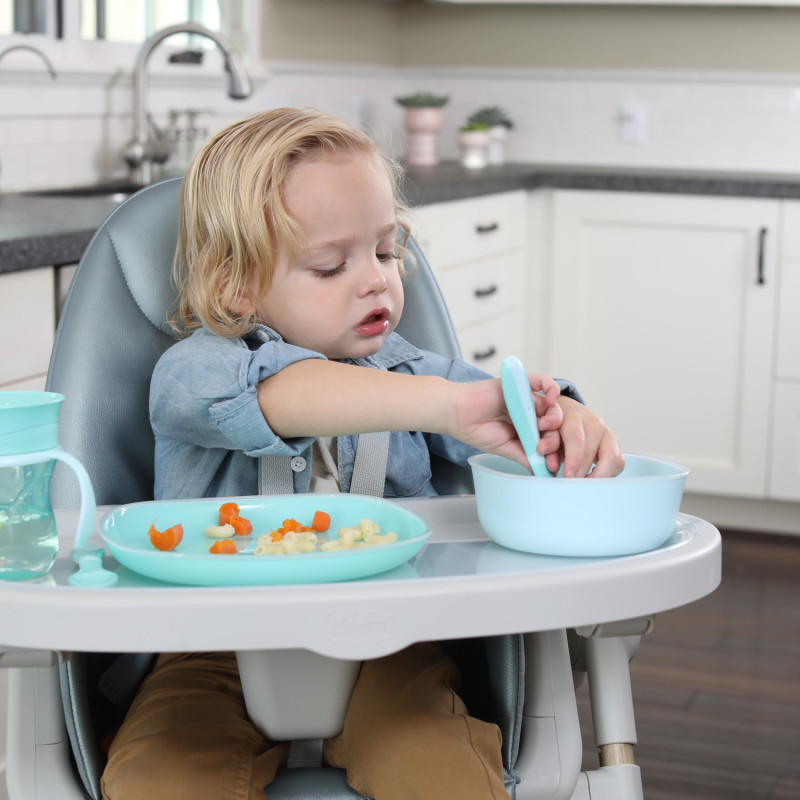 Набір тарілок Chicco Dish Set, 12м+, 2 шт. Зелений