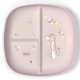 Тарілка секційна Chicco, 12м+ Рожевий