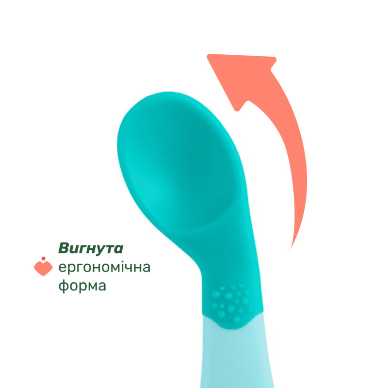 Ложка Chicco First Spoon, 8м+ Зелений