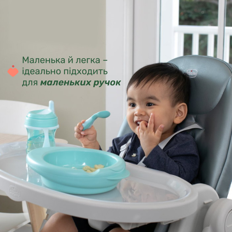 Ложка Chicco First Spoon, 8м+ Зелений