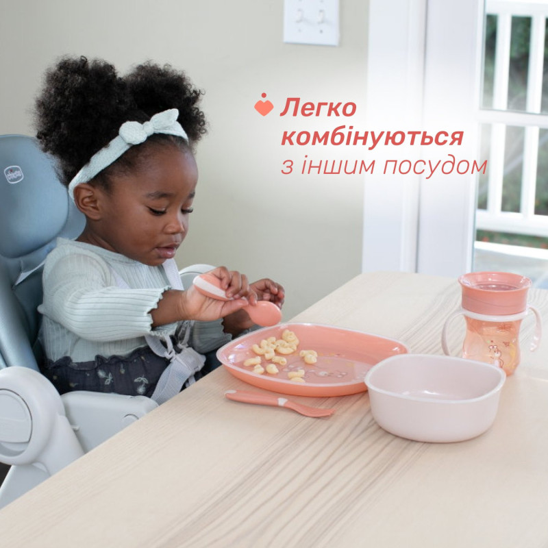 Набір Chicco First Cutlery: ложка та виделка, 12м+ Зелений