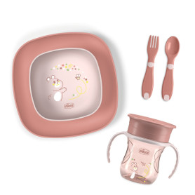 Набір посуду Chicco Set Pappa, 12м+ Коричневий