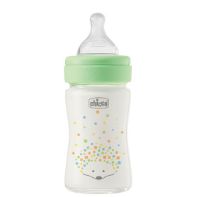 Пляшечка скло Chicco PERFECT Easy, 150 мл, соска силікон, 0 м+
