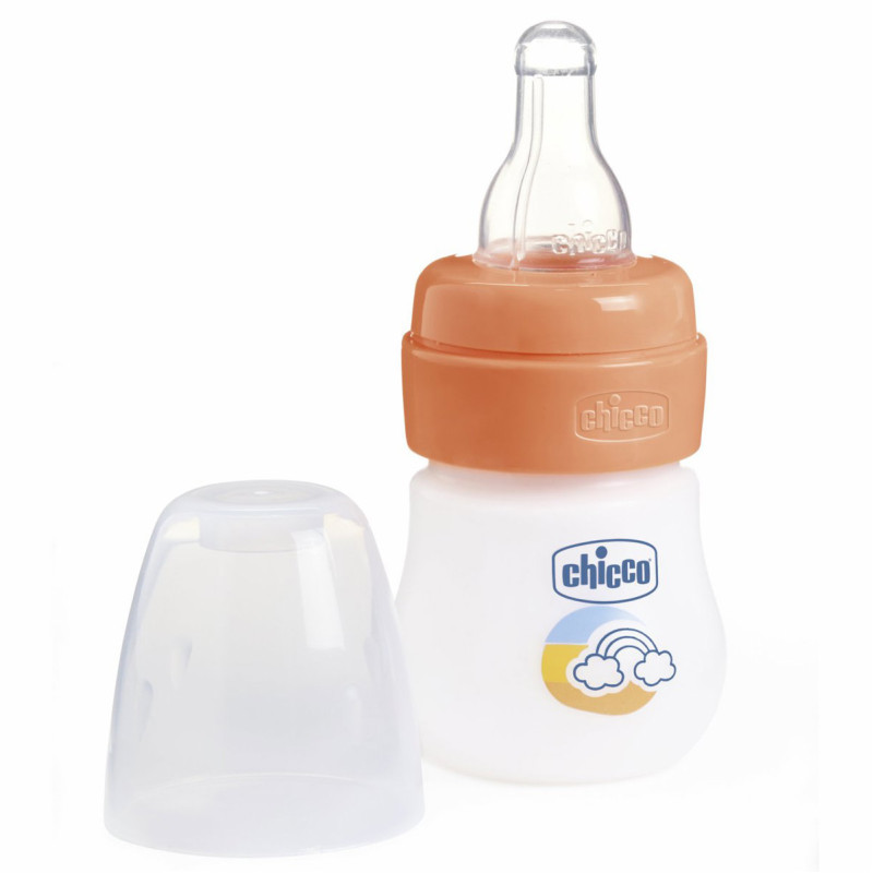 Пляшечка пластик Chicco Micro, 60 мл, соска силікон, 0м+