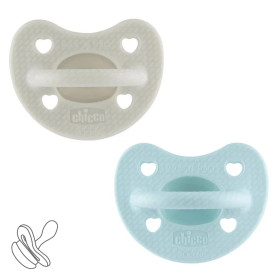 Пустушка Chicco PhysioForma Luxe, силікон, 6-16 міс., 2 шт. Блакитний