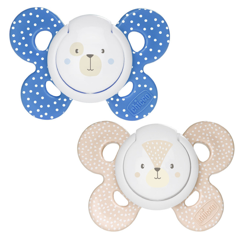 Пустушка Chicco Physio Comfort, силікон, 6-16 міс., 2 шт.