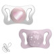 Пустушка Chicco PhysioForma Micro, силікон, 0-2 міс., 2 шт. Рожевий