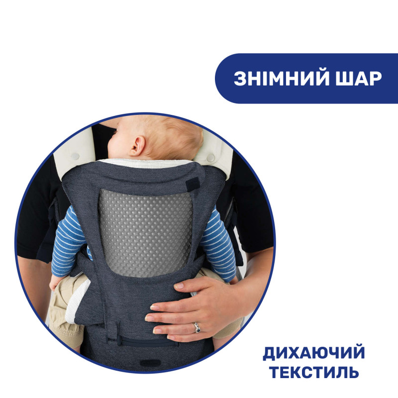 Сумка нагрудна Chicco Hip Seat Синій