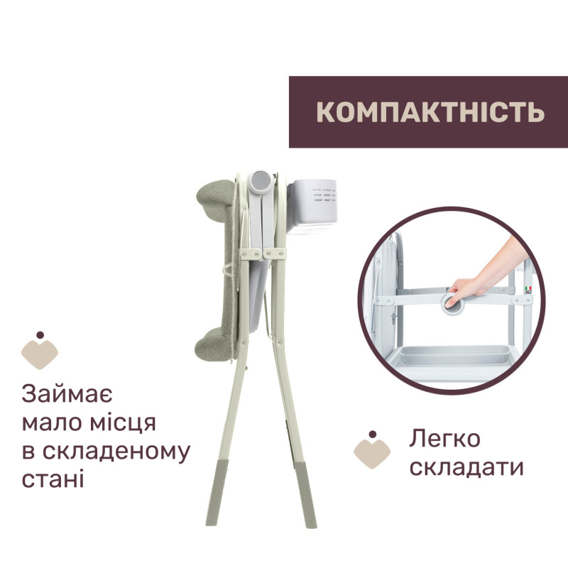 Столик для сповивання з ванночкою Chicco Cuddle & Bubble Бежевий