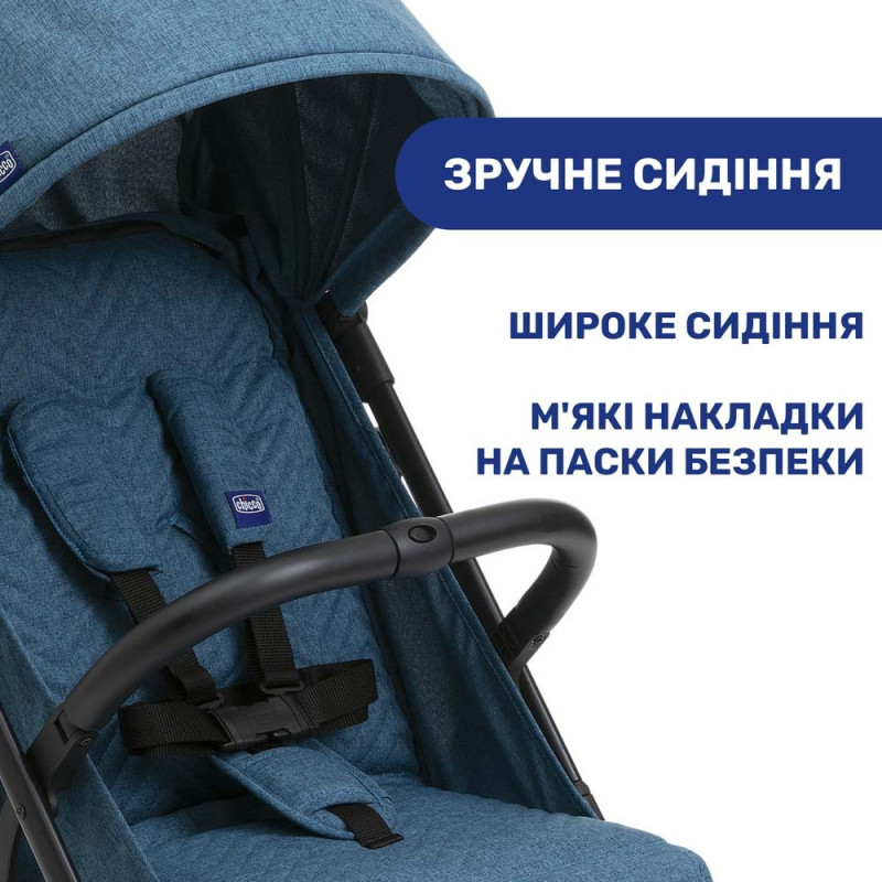 Прогулянкова коляска Chicco Trolley me синя