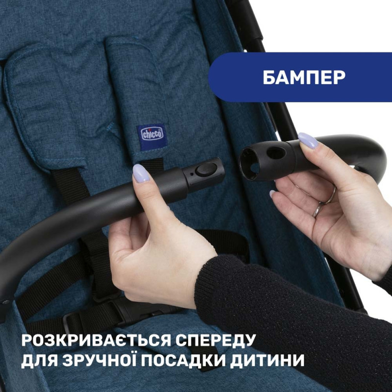 Прогулянкова коляска Chicco Trolley me синя