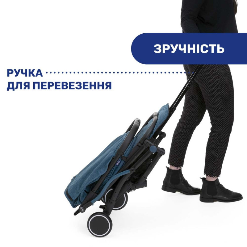 Прогулянкова коляска Chicco Trolley me синя