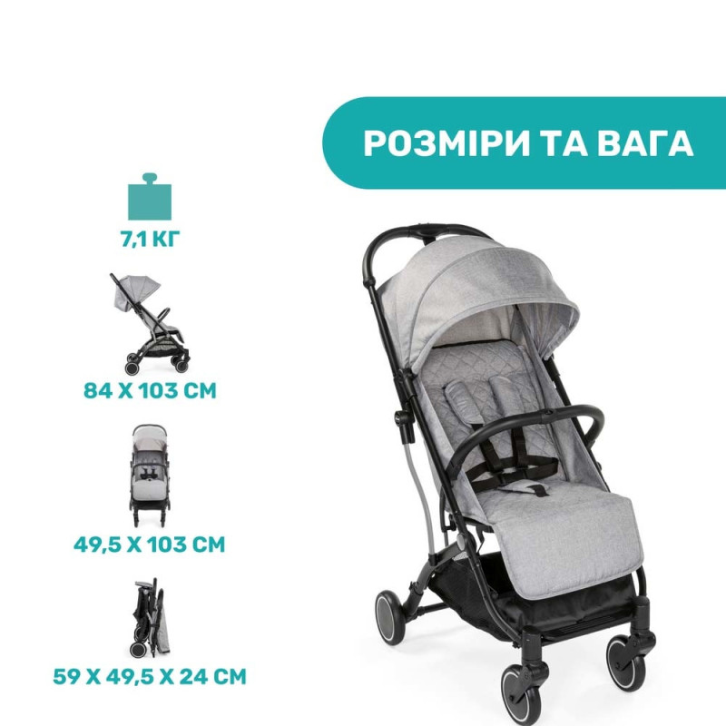 Прогулянкова коляска Chicco Trolley me чорна