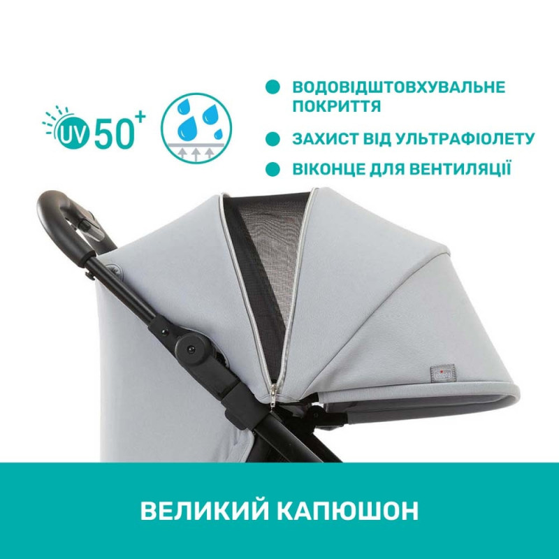 Прогулянкова коляска Chicco WE сіра