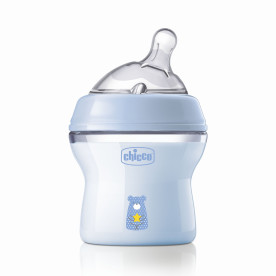 Пляшечка пластик Chicco Natural Feeling NEW, 150 мл, 0м+ Синій