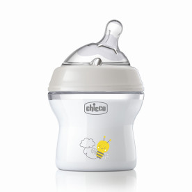 Пляшечка пластик Chicco Natural Feeling NEW, 150 мл, 0м+ Білий