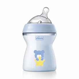 Пляшечка пластик Chicco Natural Feeling NEW, 250 мл, 2м+ Синій