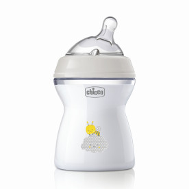 Пляшечка пластик Chicco Natural Feeling NEW, 250 мл, 2м+ Білй