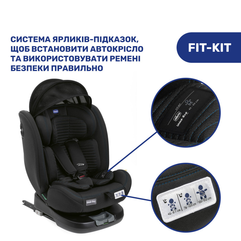 Автокрісло Chicco Unico Evo Air i-Size, група 0+/1/2/3
