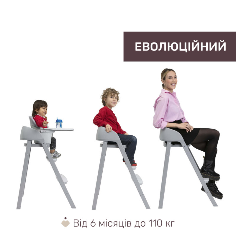 Стільчик для годування 3 в 1 Chicco Crescendo Up