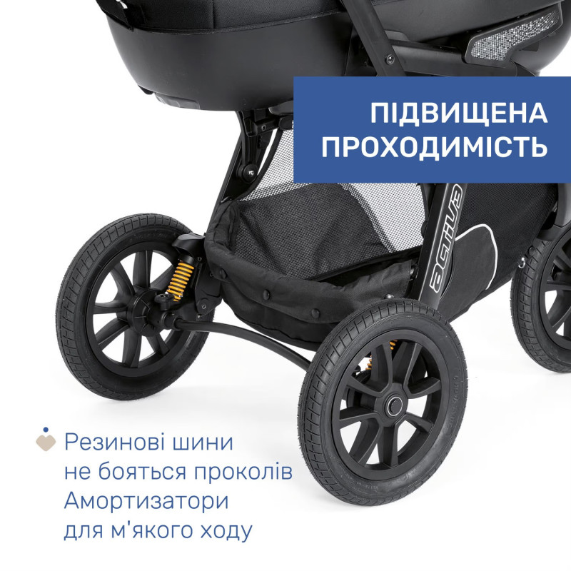 Універсальна коляска 2 в 1 Chicco Activ3 Black