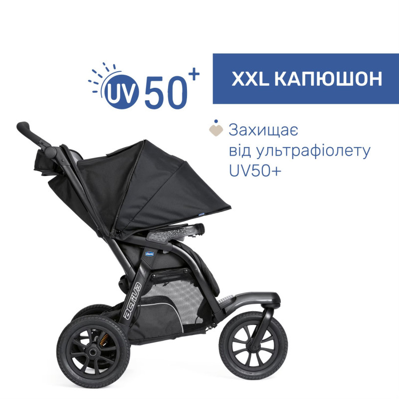 Універсальна коляска 2 в 1 Chicco Activ3 Black
