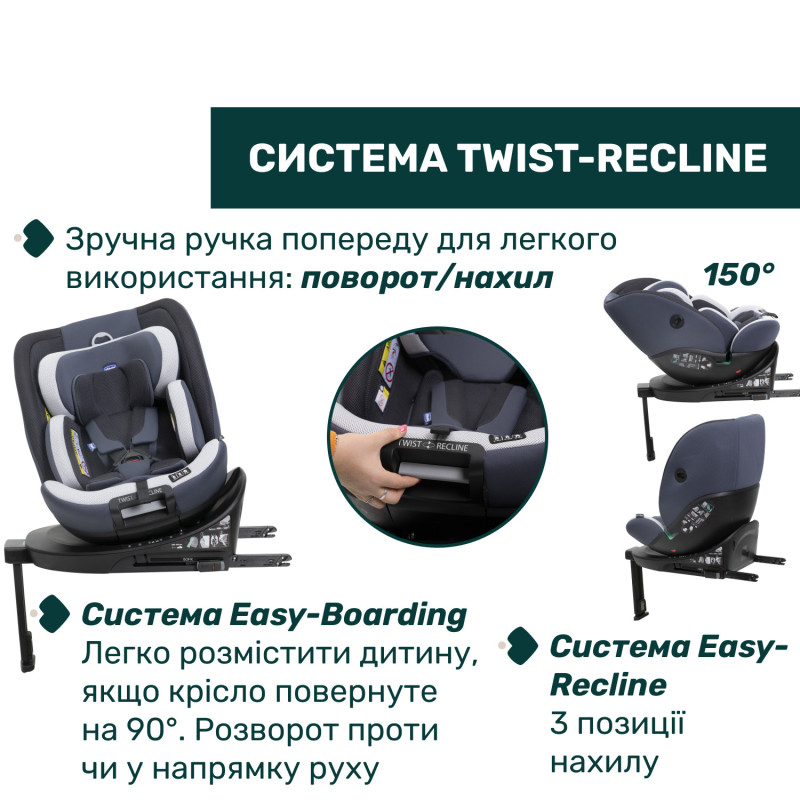 Автокрісло Chicco EverOne i-Size, група 0+/1/2/3