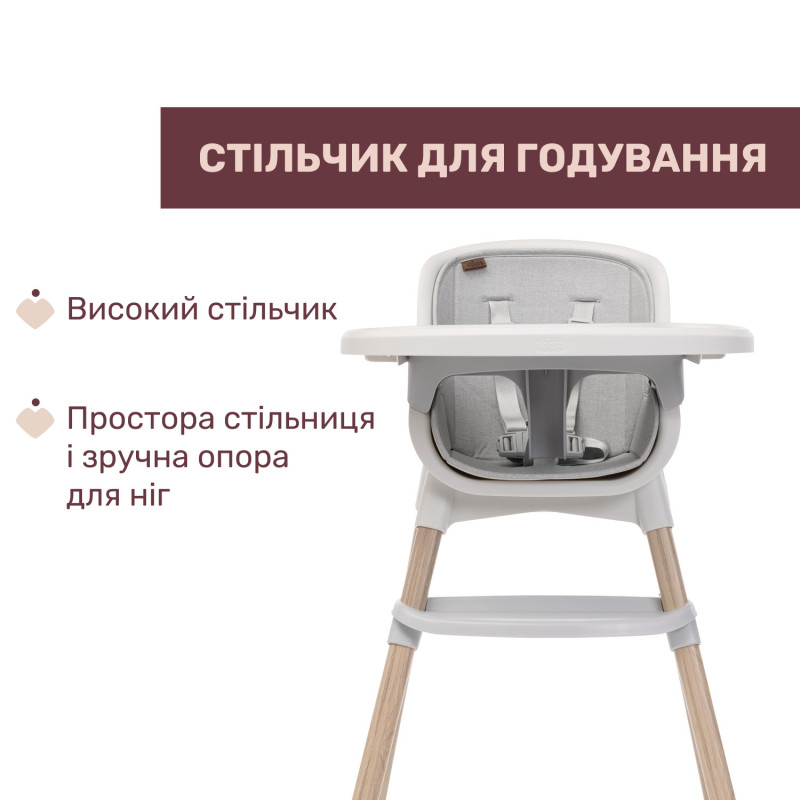 Стільчик для годування 3 в 1 Chicco Polly Zest Plus