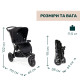 Універсальна коляска 2 в 1 Chicco Activ3 Black/Silver