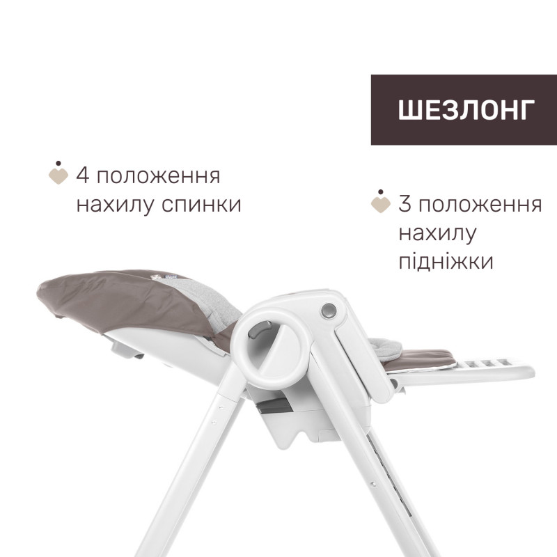 Стільчик для годування Chicco Polly Magic Коричневий