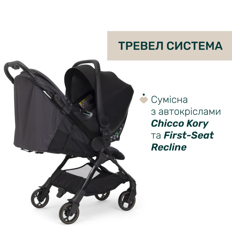 Прогулянкова коляска Chicco We 2 Чорний