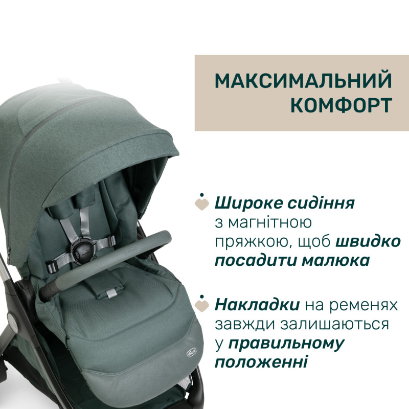 Універсальна коляска 2 в 1 Chicco Bellagio 2 Green
