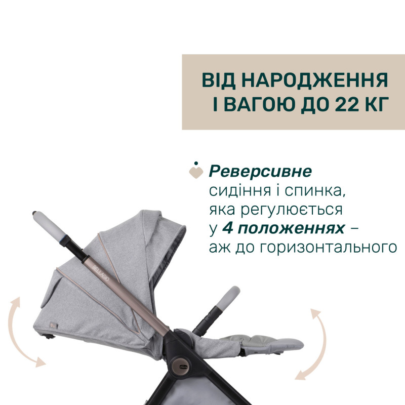 Універсальна коляска 2 в 1 Chicco Bellagio 2 Grey