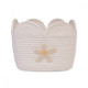 Корзина для іграшок Childhome Flower 30x20x15 см білий