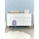 Корзина для іграшок Childhome Flower 30x20x15 см білий