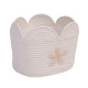 Корзина для іграшок Childhome Flower 30x20x15 см білий