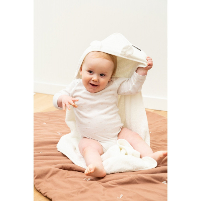 Рушник з капюшоном Childhome 80x80 terry teddy