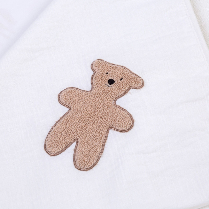Рушник з капюшоном Childhome 80x80 terry teddy