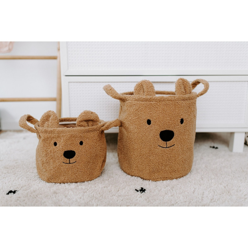 Набір корзин для іграшок Childhome Teddy коричневий