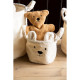 Набір корзин для іграшок Childhome Teddy білий