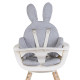 Подушка універсальна до стільця для годування Childhome rabit/grey Подушка універсальна до стільця для годування Childhome rabit/grey